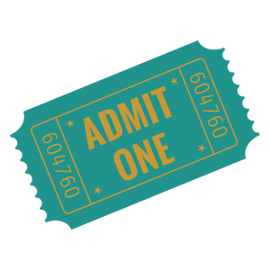 Admit One Ticket Icon
